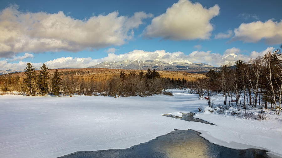 Mount Katahdin in Winter 34A5232 16x9 Crop Photograph by Greg Hartford