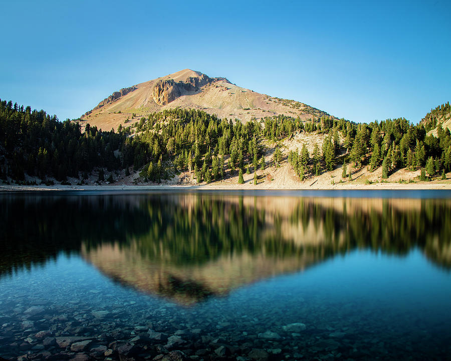 Mount Lassen Reflection Photograph by Mike Lee