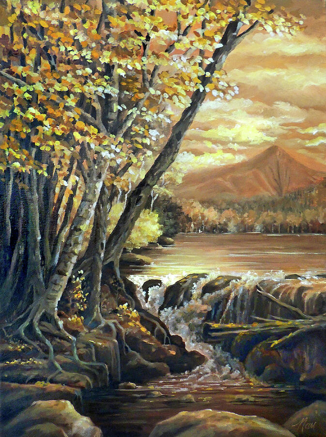 Mount Liberty by the Pemi Painting by Nancy Griswold