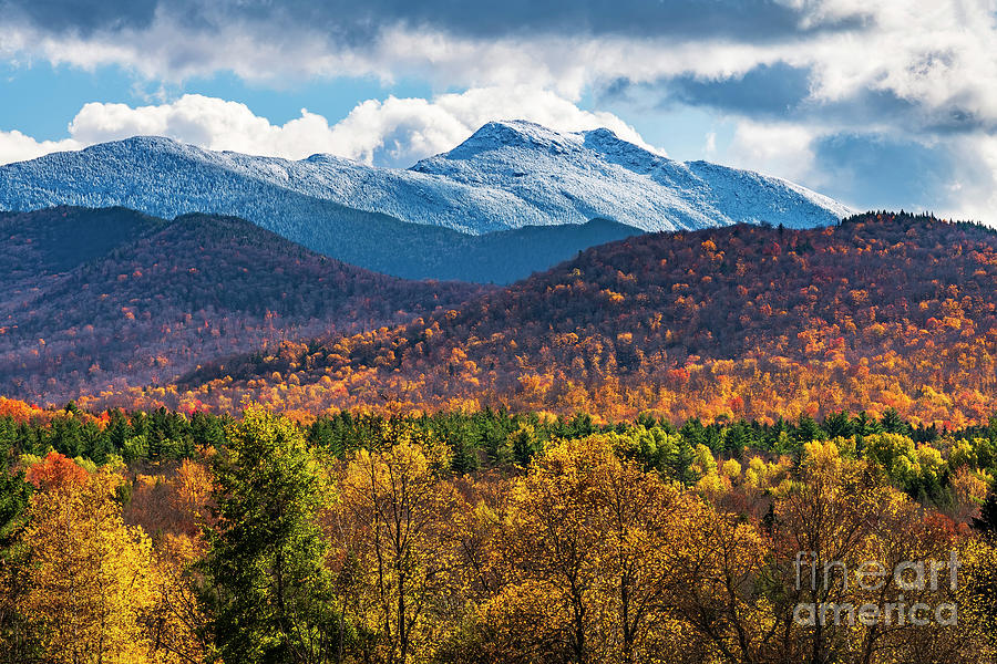 Mount Mansfield Fall Transition Photograph by Alan L Graham