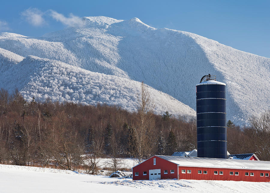 Mount Mansfield January Farmscape 3 Photograph by Alan L Graham