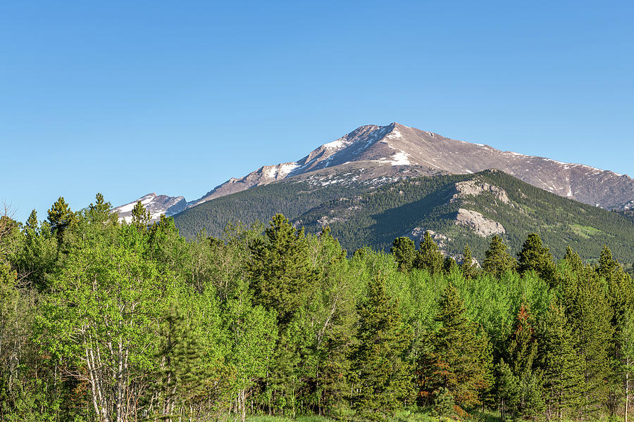 Mountain Photograph - Mount Meeker From Highway 7 by Michael Putthoff