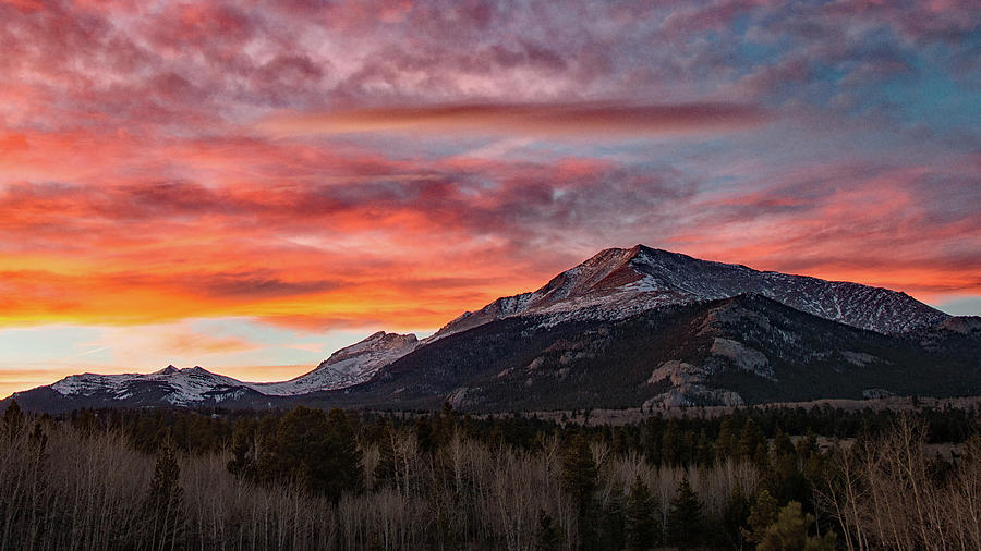 Mount Meeker Sunset Photograph by Darlene Bushue