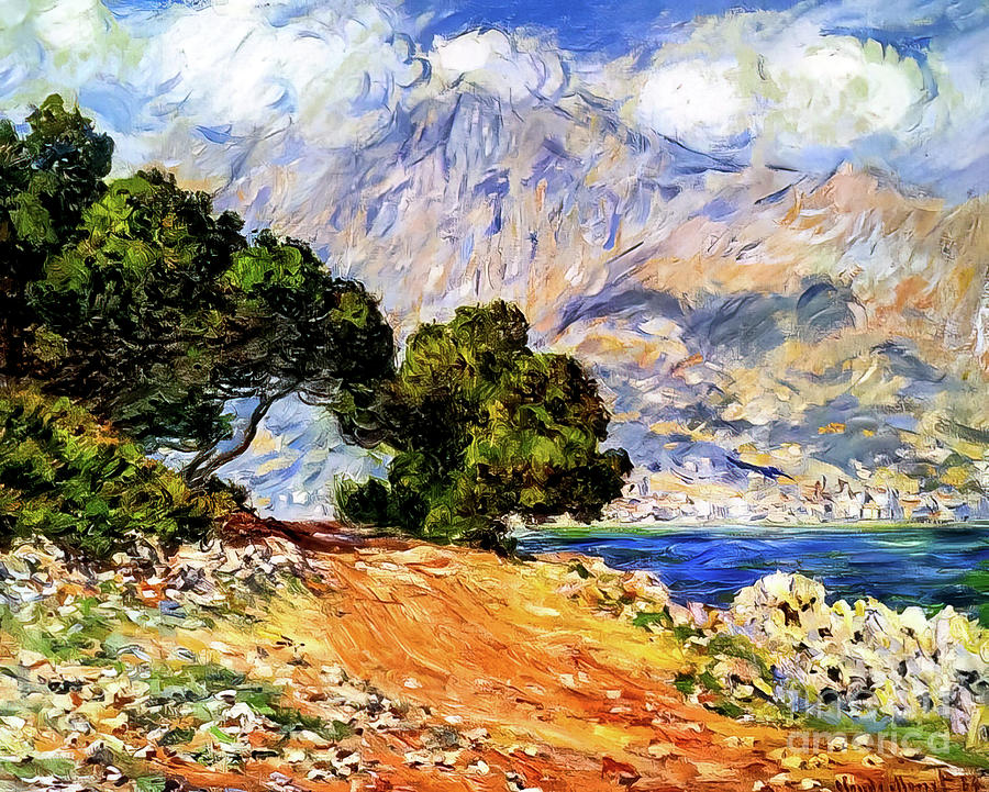 Mount Meton Seen From Cape Martin by Claude Monet 1884 Painting by Claude Monet