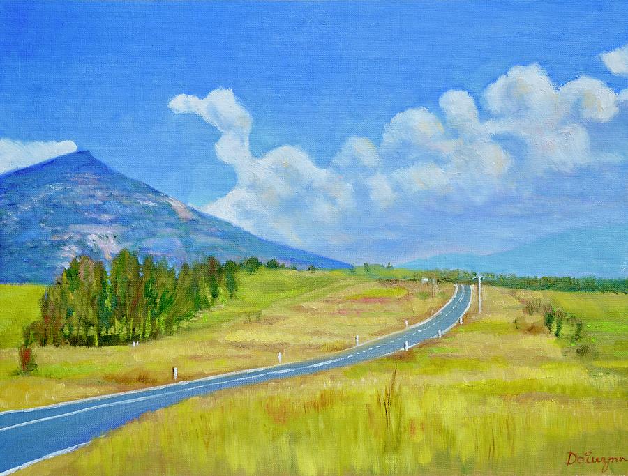 Mount Mitta Mitta and the Cudgewa Valley Painting by Dai Wynn