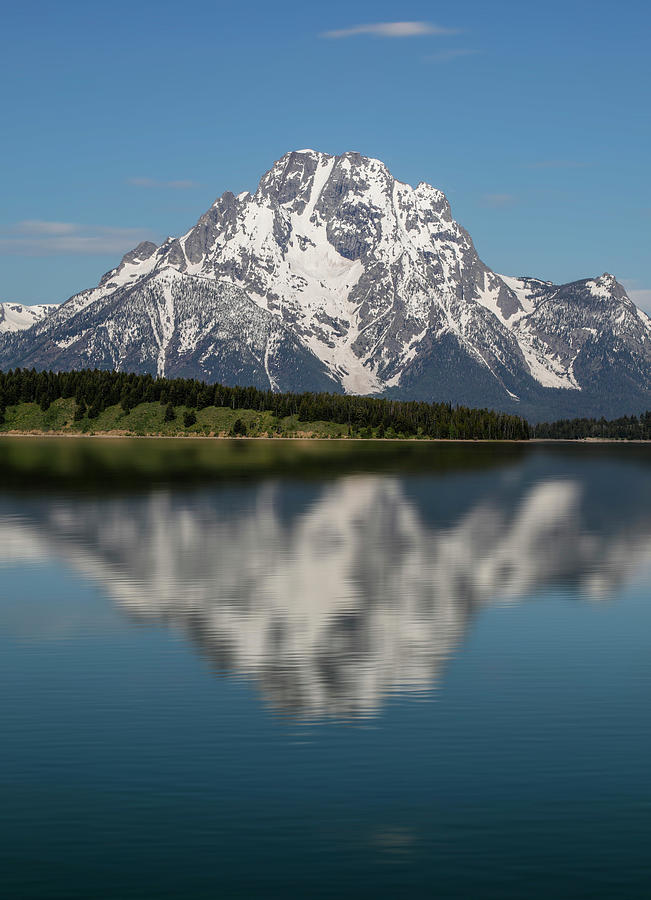 Mount Moran Blue Reflection Photograph by Dan Sproul