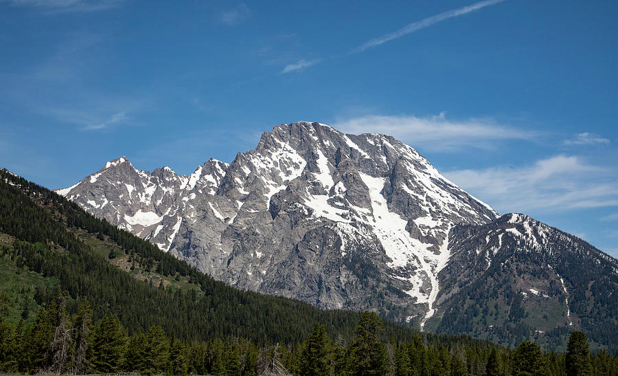 Mount Moran In Spring Grand Teton National Park Photograph by Dan Sproul