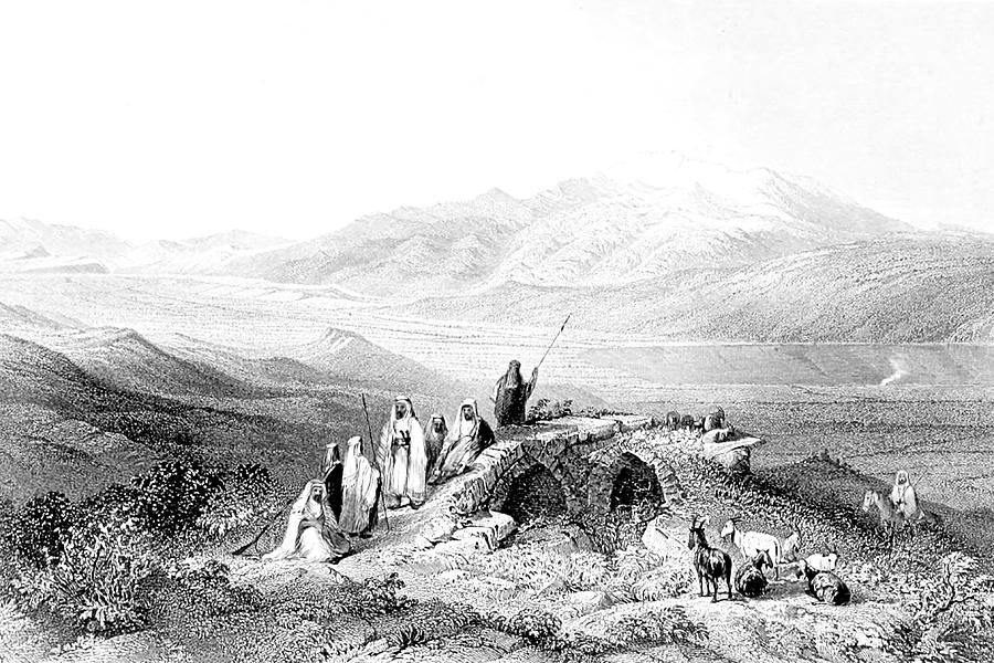 Mount of Harmon in 1847 Photograph by Munir Alawi