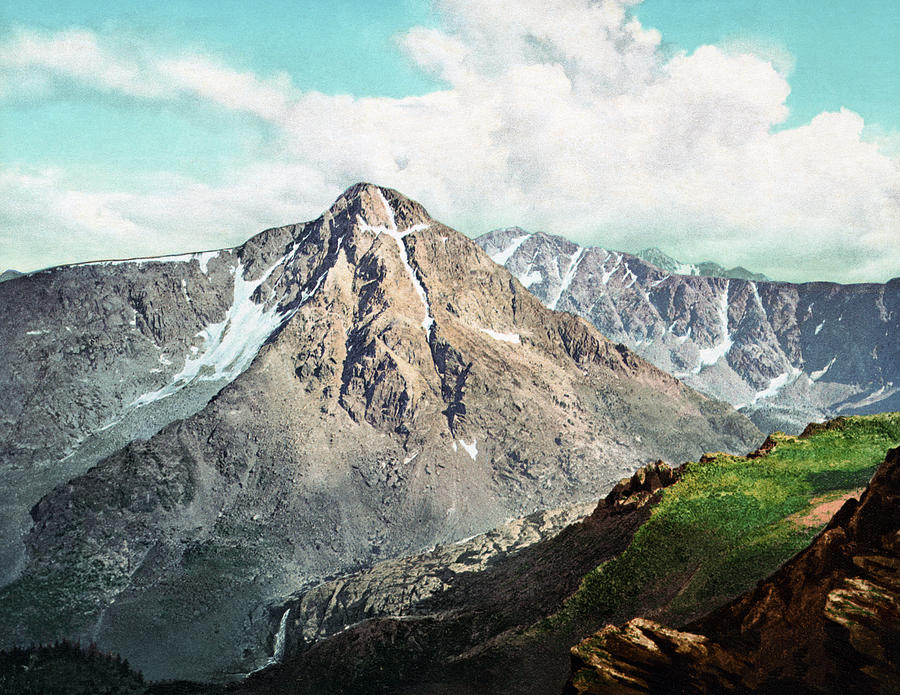 Mount Of The Holy Cross - Rocky Mountains - 1900 Photochrom Photograph by War Is Hell Store