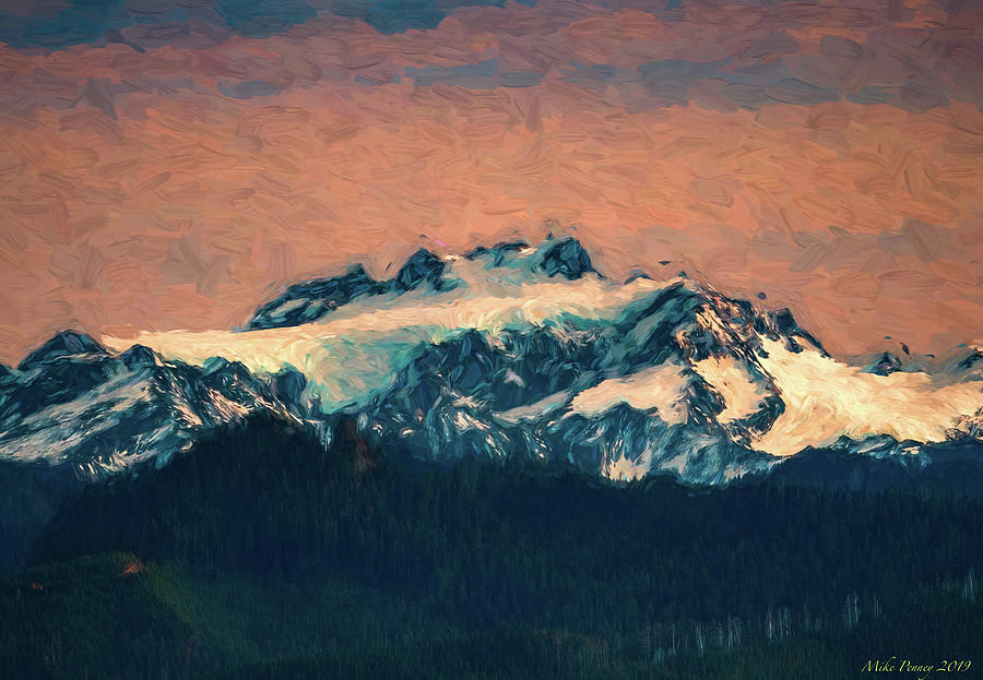Mount Olympus, WA Painting by Mike Penney