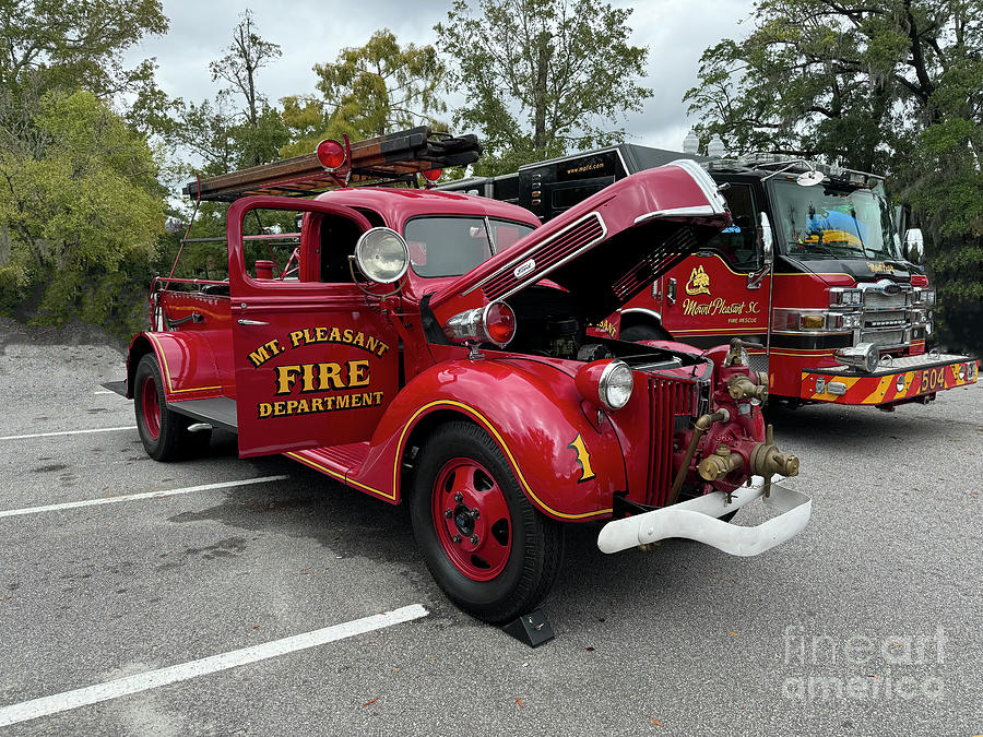 Mount Pleasant Fire Department Fire Truck Number 1 Photograph