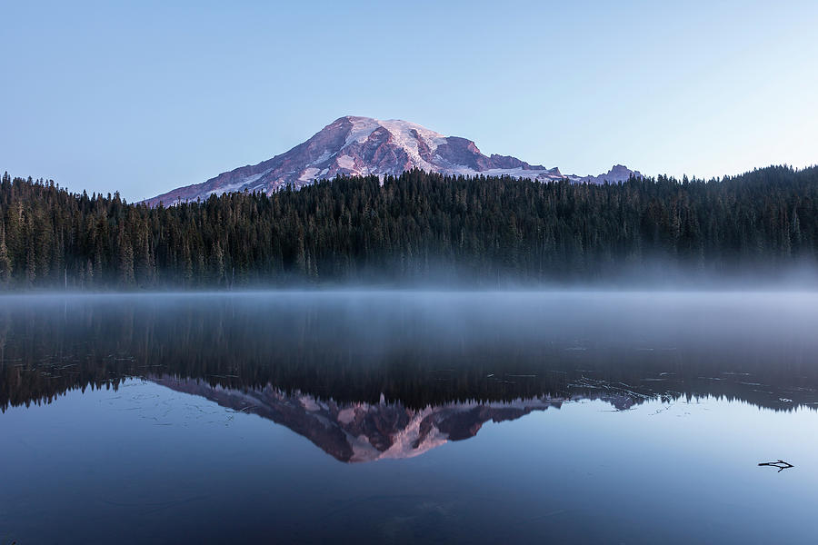 Mount Rainier and Reflection Lake at Dawn, No. 1 Photograph by Belinda Greb