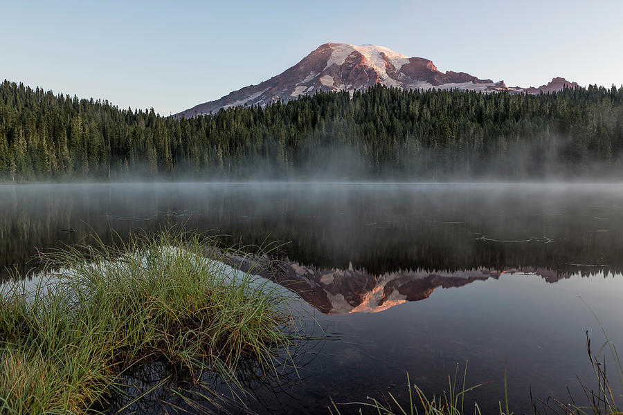 Mount Rainier and Reflection Lake at Sunrise, No. 2 Photograph by Belinda Greb