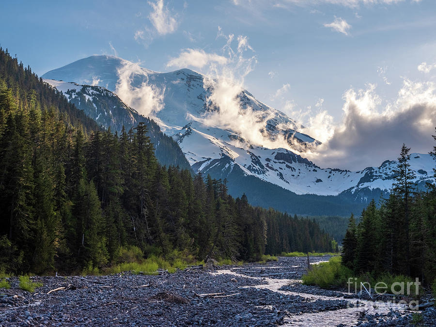 Mount Rainier Cloudscape White River Photograph