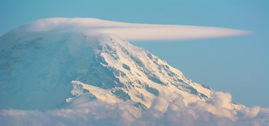 Mount Rainier From Seattle Photograph