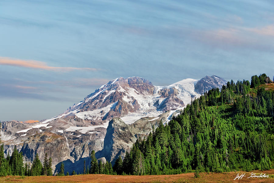 Mount Rainier from the Wonderland Trail Photograph by Jeff Goulden