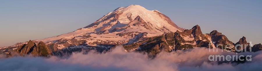 Mt. Rainier Washington, T-Shirt Medium / Gold