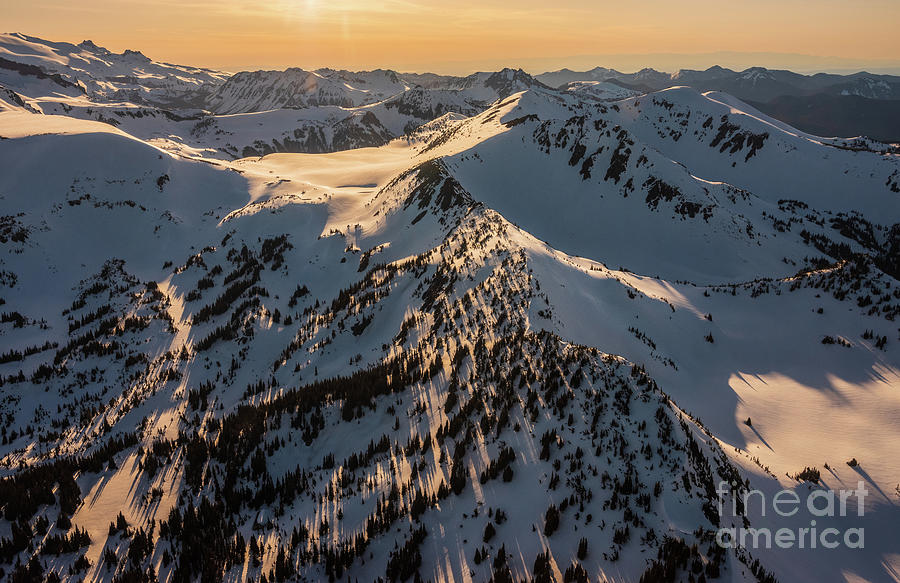 Mount Rainier National Park Burroughs Snowscape Photograph