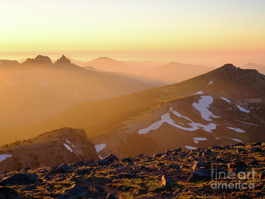 Mount Rainier National Park Layers Of Light Photograph