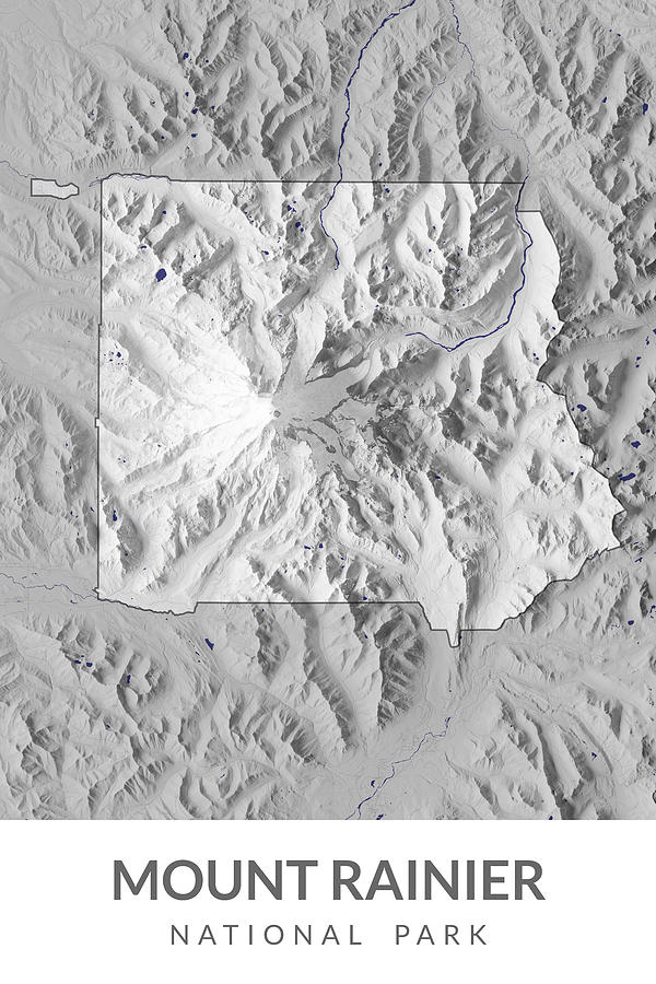 mount rainier national park map