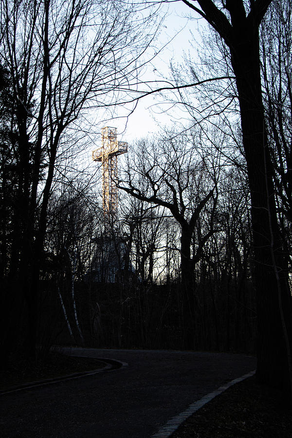 Mount Royal Cross in trees Photograph by Avenue Des Images Mount Royal Cross in trees Photograph by Avenue Des Images