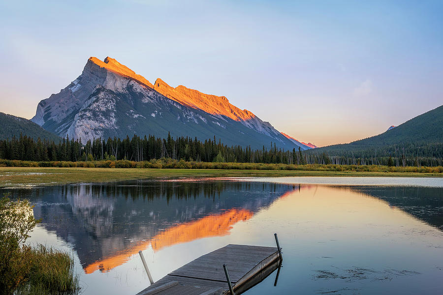 Mount Rundle Photograph by Andrew Soundarajan