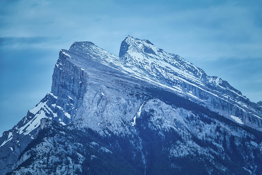 Mount Rundle mountain peaks in Banff Canada Photograph by Rick Deacon