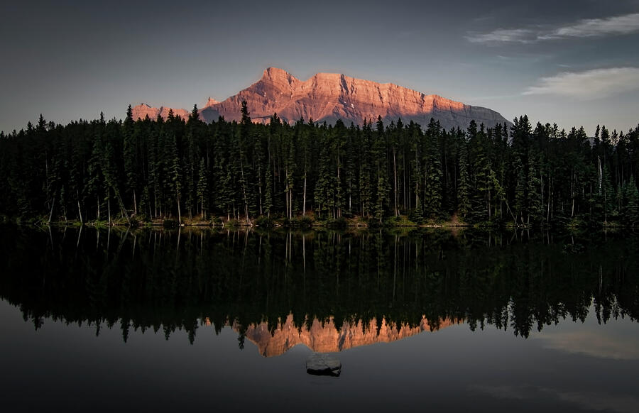 Mount Rundle Reflections Photograph by Norma Brandsberg