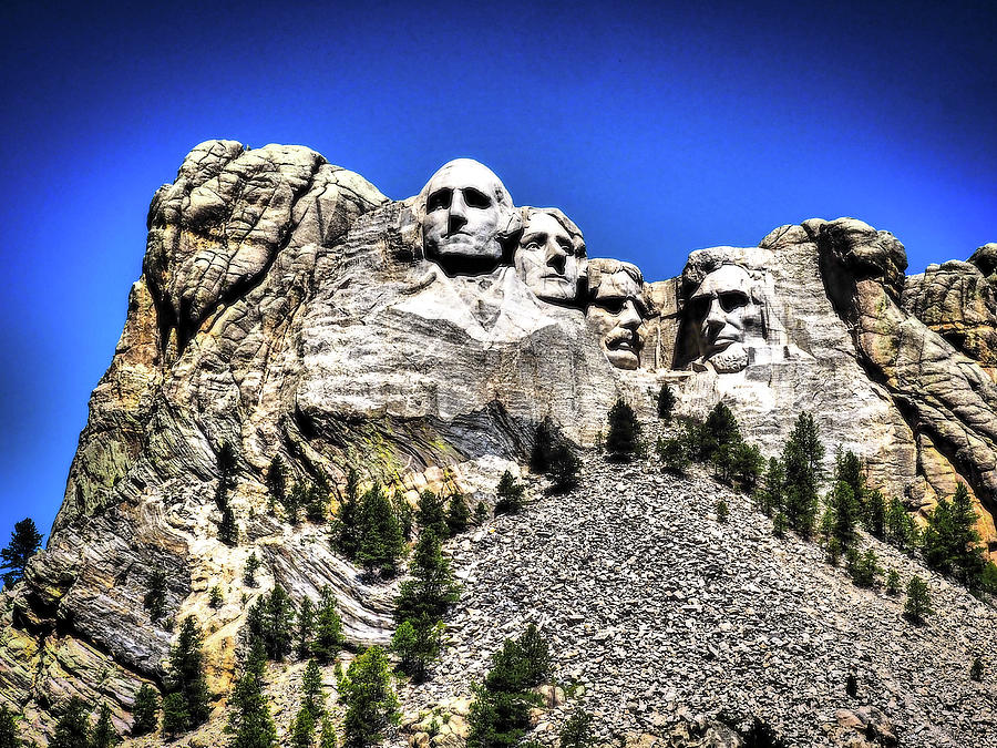 Mount Rushmore in HDR Photograph by James C Richardson