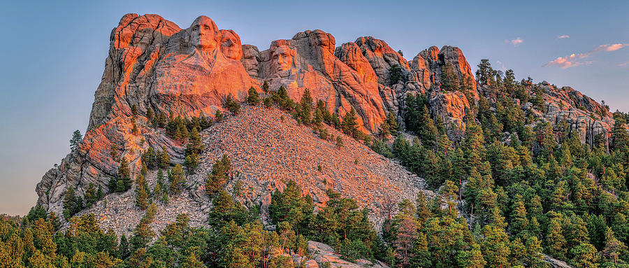 Tree Photograph - Mount Rushmore Morning by Duane Miller