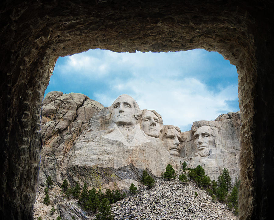 Mount Rushmore Through the Tunnel Photograph by Penny Lisowski