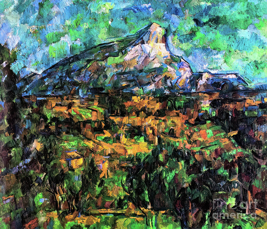 Mount Sainte Victoire Seen From Les Lauves by Paul Cezanne 1905 Painting by Paul Cezanne