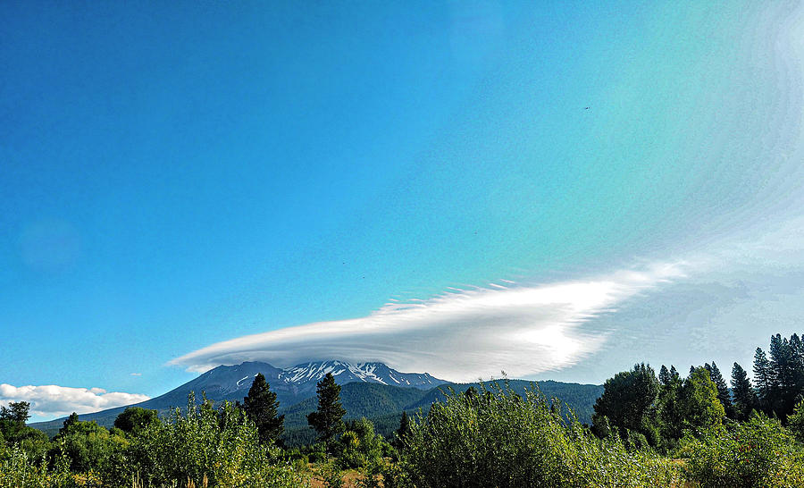 Mount Shasta W Lenticular 3 Photograph by Rebecca Dru