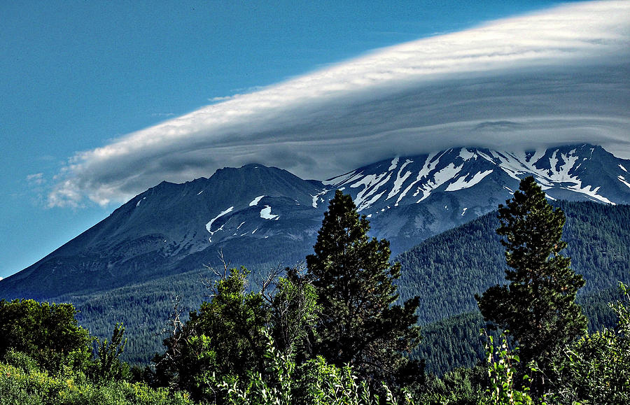 Mount Shasta W Lenticular 4 Photograph by Rebecca Dru