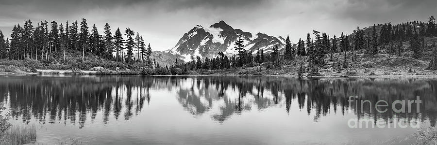 Mount Shuksan in Black and White Photograph by Henk Meijer Photography