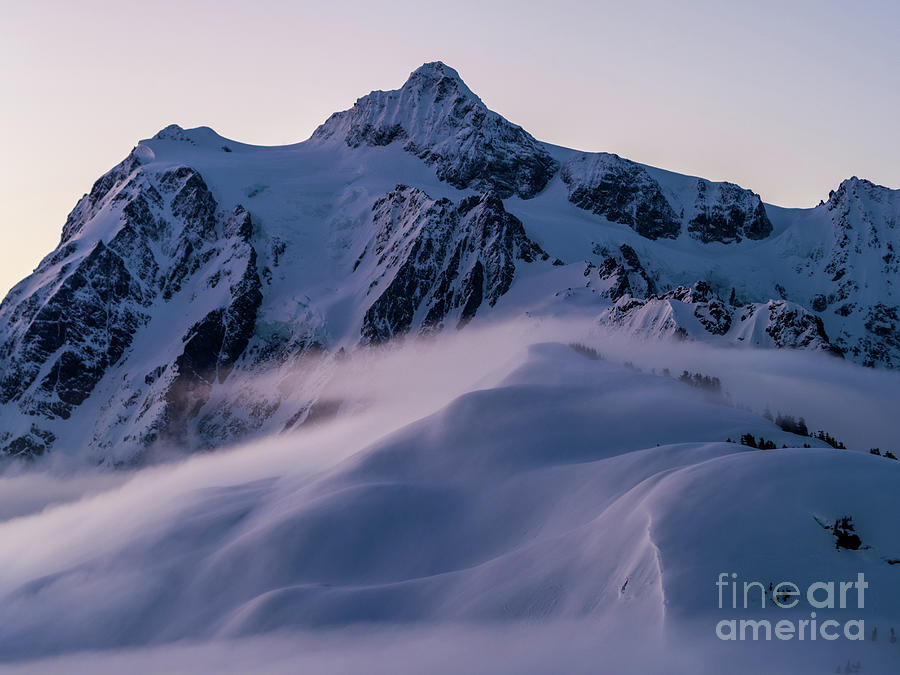 Mount Shuksan Photograph - Mount Shuksan Morning Mists by Mike Reid