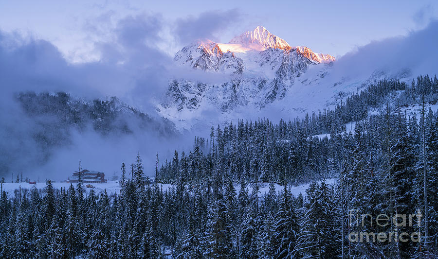 Mount Shuksan Snowscape Photograph