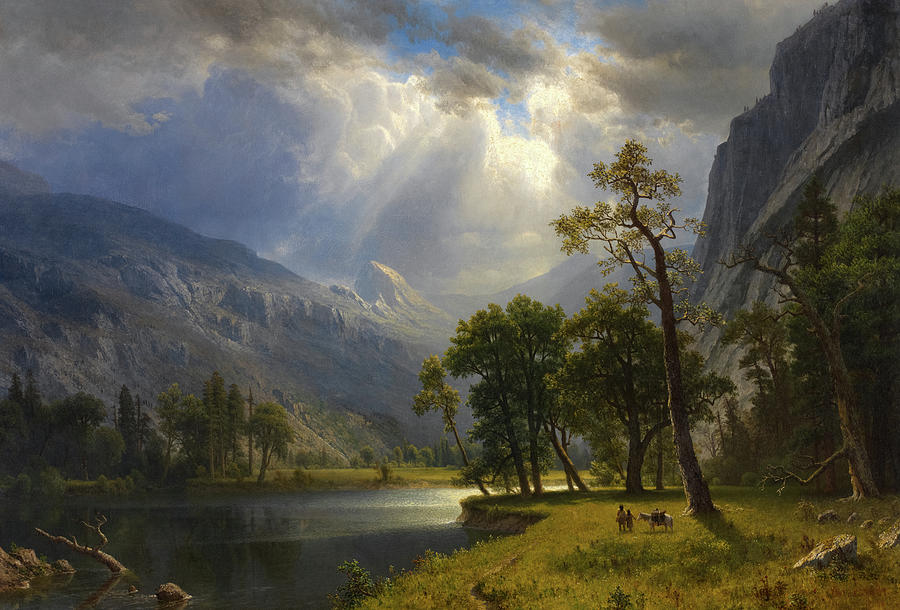 Mount Starr King, Yosemite, 1866 Painting by Albert Bierstadt | Fine ...