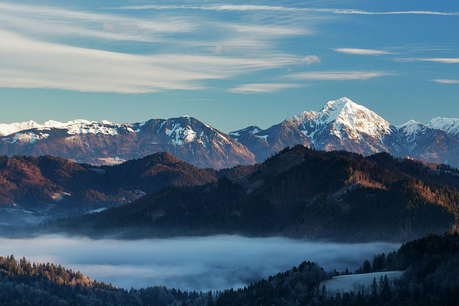 Mount Storzic in the Kamnik Alps Photograph by Ian Middleton