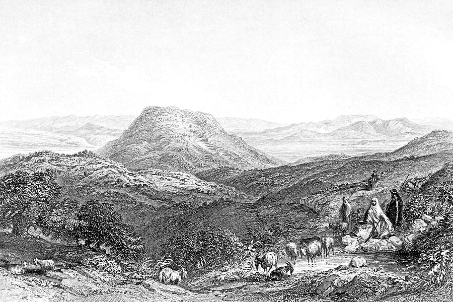 Mount Tabor in 1847 Photograph by Munir Alawi