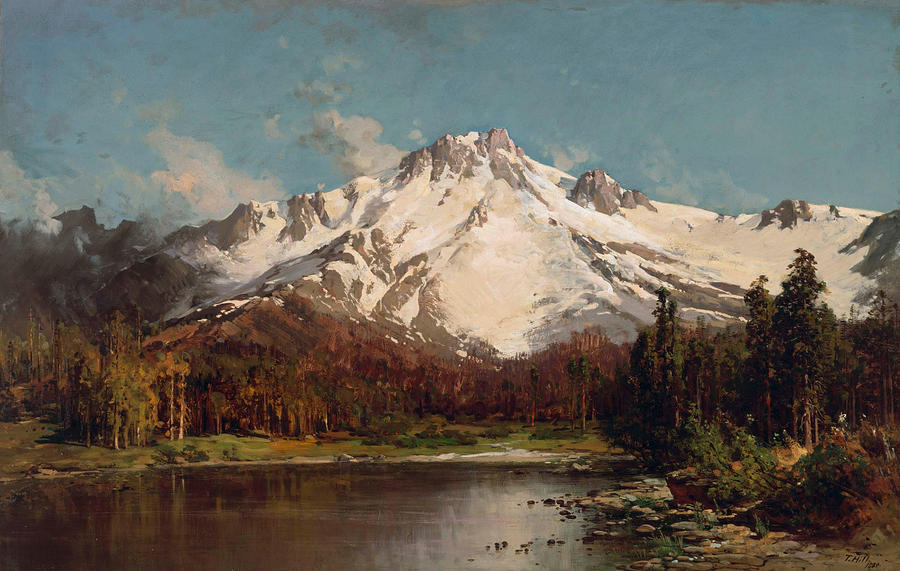 Thomas Hill Painting - Mount Tallac from Lake Tahoe  by Thomas Hill