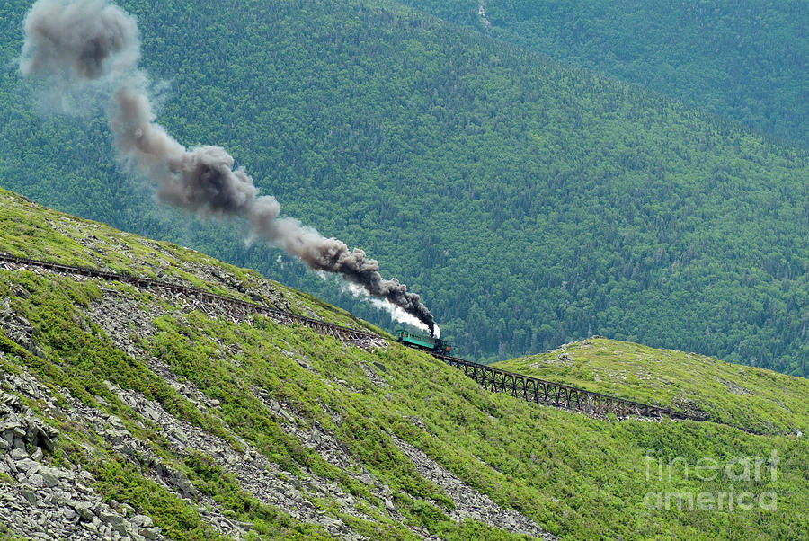 Mount Washington Cog Railroad - Mount Washington New Hampshire Photograph by Erin Paul Donovan