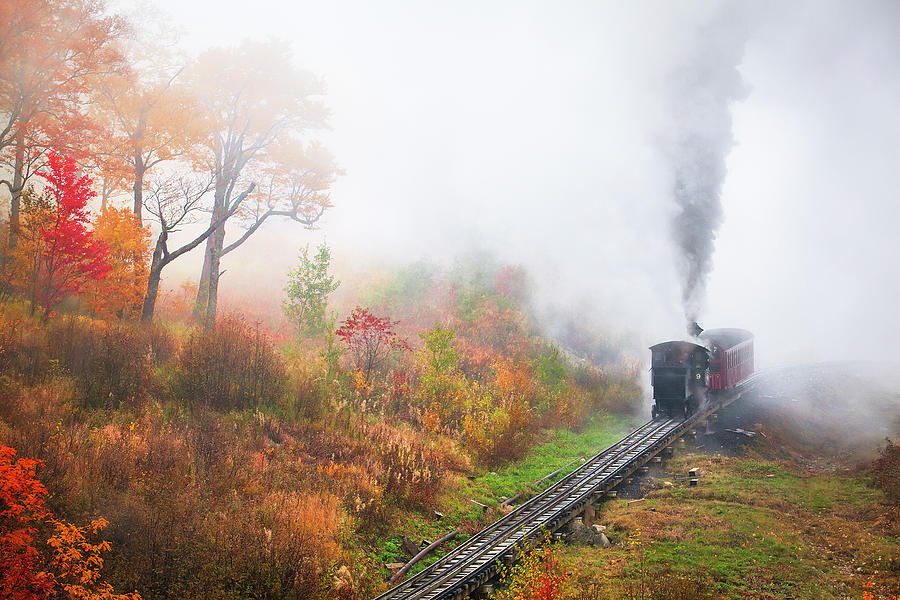 Mount Washington Cog Railway Photograph by Eric Gendron