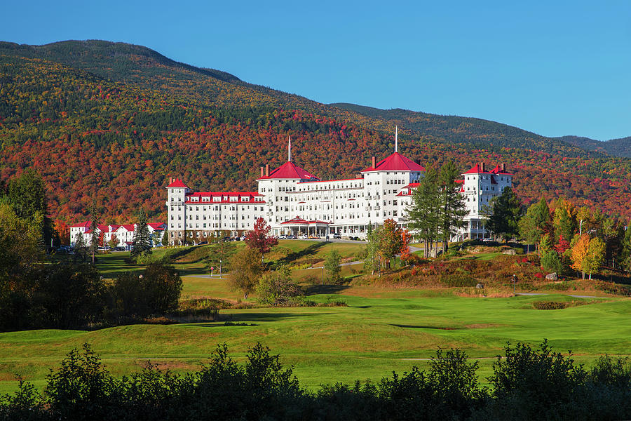 Mount Washington Hotel Autumn Photograph by Chris Whiton