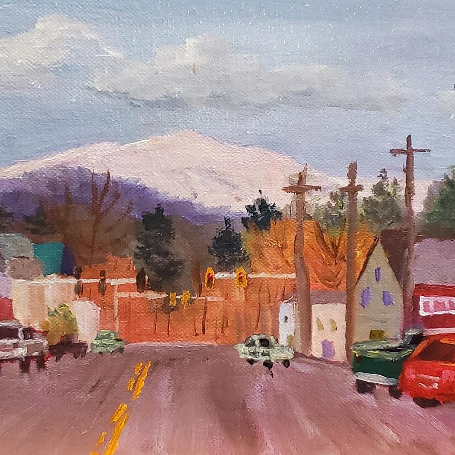Mount Washington Over Main Street Painting by Sharon E Allen