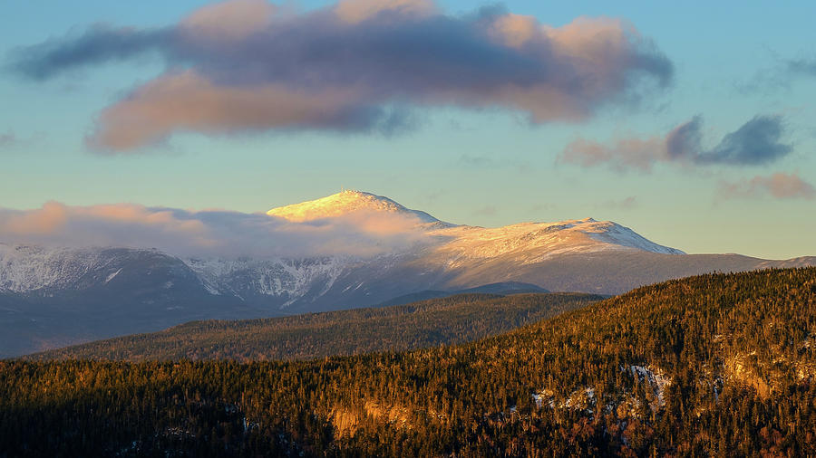 Mount Washington, Winter Light Photograph by Jeff Sinon
