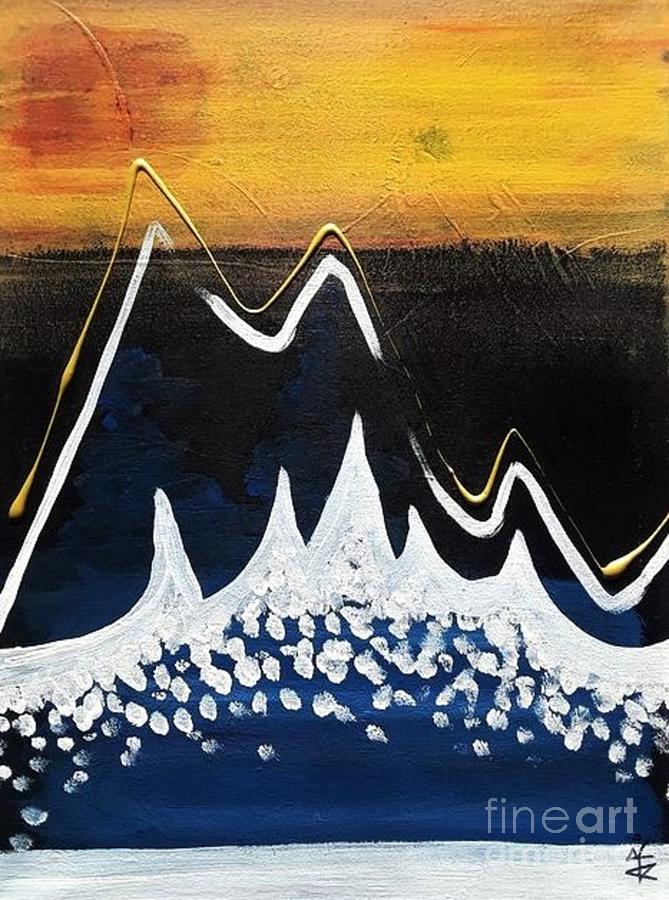 Mountain Abstract No.1 Painting by April Reilly