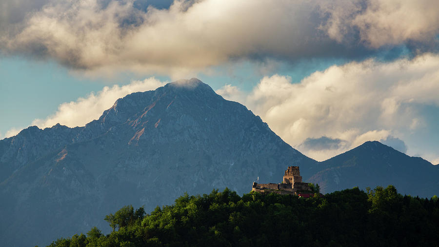 Mountain and Castle Photograph by Ian Middleton