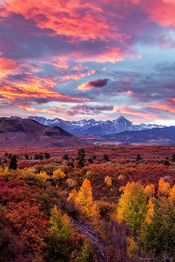 Mountain Photograph - Mountain Autumn Sunrise by Andrew Soundarajan
