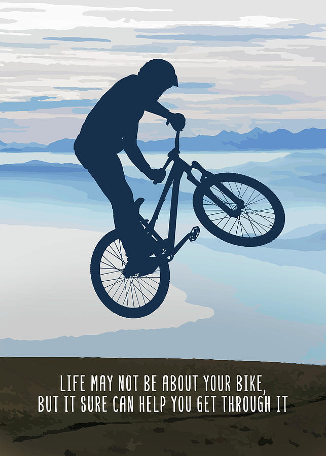 Mountain Bike Freeride Downhill Wall Art Decor Life May Not Be About ...